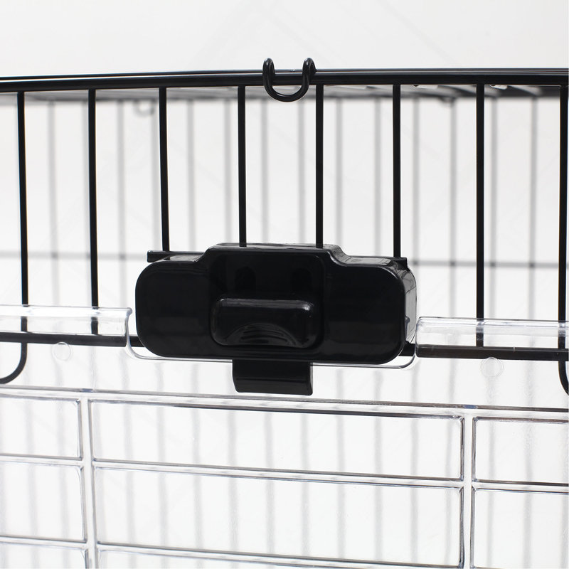 Cage à lapin à 2 niveaux avec roulettes, plateau amovible, plateforme et rampe pour lapin, chinchillas et furet Pawhut