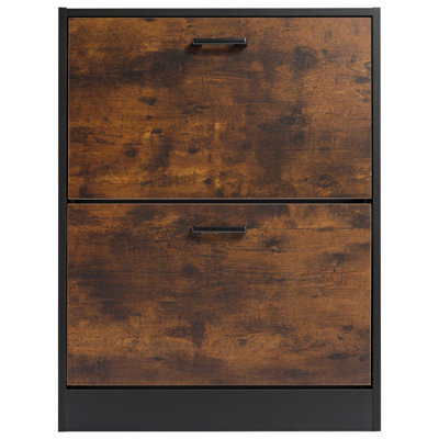 12 Pair Flip Down Shoe Storage