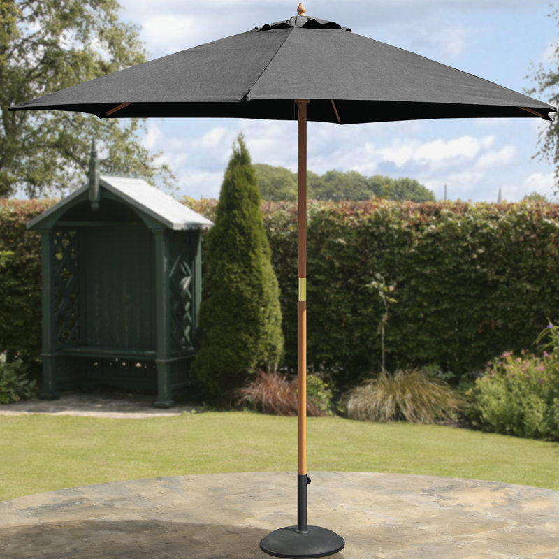 Parasol de marché 9' Hoeft, Noir