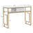 Kezzia Simplistic Makeup Vanity Desk with Middle Drawer and Metal Frame
