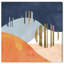 «Abstract Landscape The Desert Night Geometric», reproduction d'impression sur toile-1726629043-1726629054