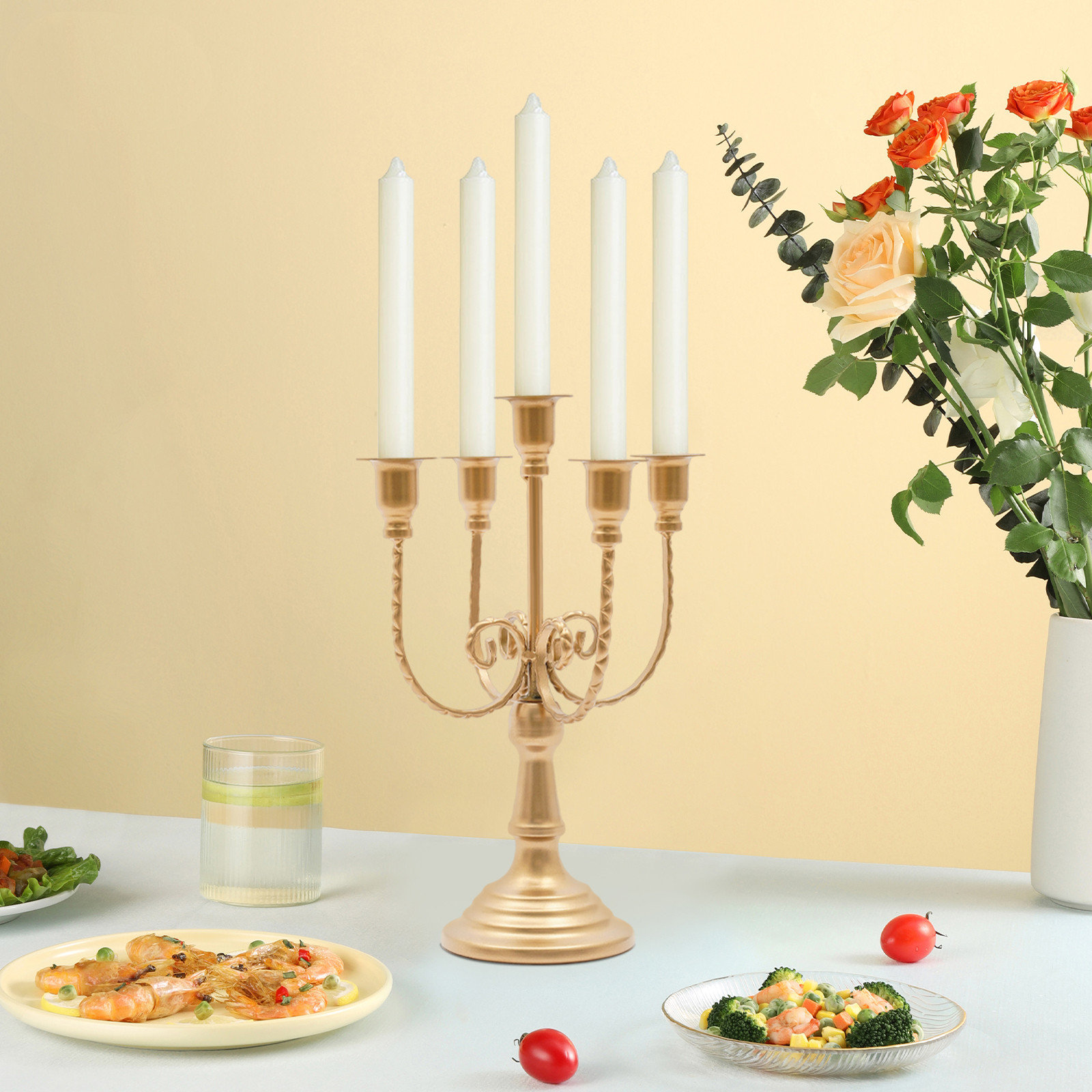Alcott Hill® 5-Head Retro Tabletop Candle Holder | Wayfair