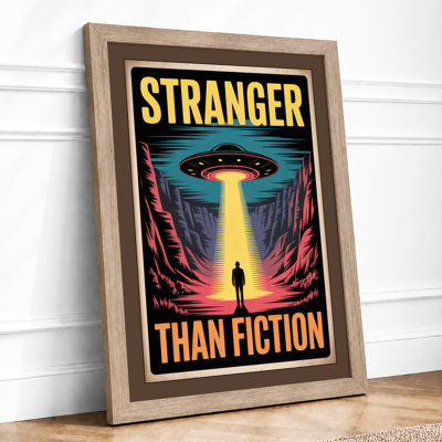 Stranger Than Fiction Retro - Framed Print