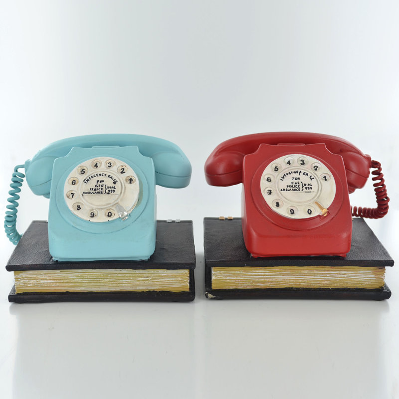 1970''s Telephone Bookends