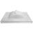 31 Inch Camilla Modern Vanity Top with Backsplash, Solid White
