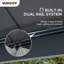 Pavillon de jardin à toit rigide à énergie solaire 10 pi x 12 pi Sunjoy Merston