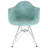 Bullsbrook Upholstered Accent Arm Chair with Metal Legs Eiffel Base Design-200428867