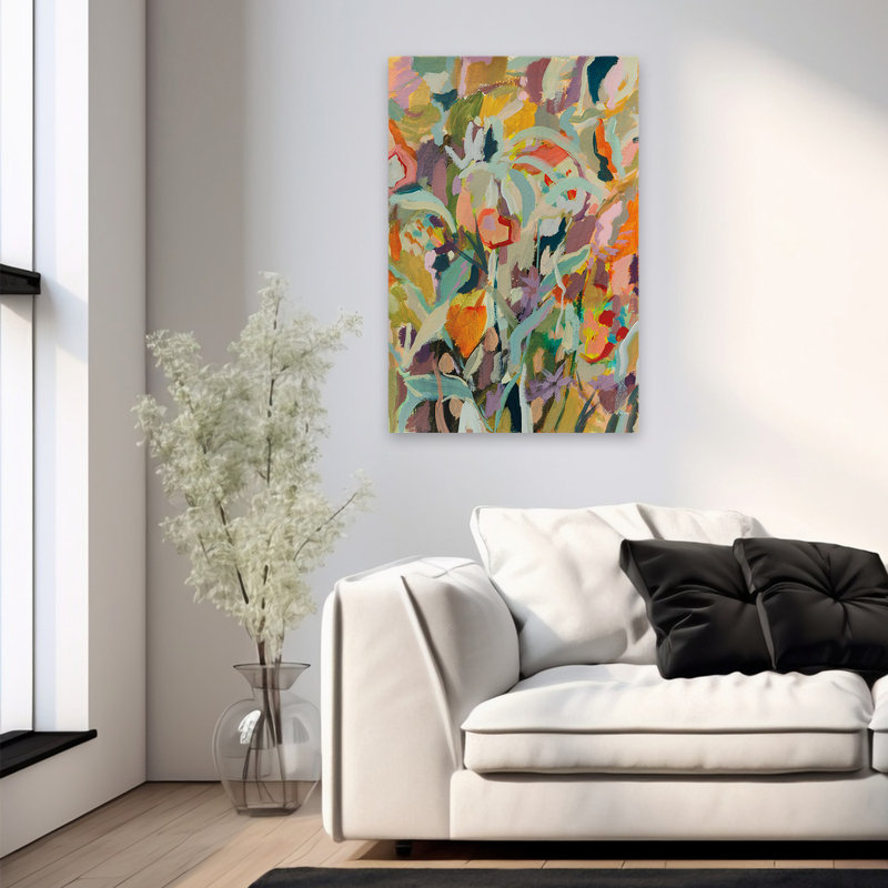 Contemporain et carnaval de printemps bohémien, H 36 po x l 24 po