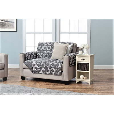 Reversible Box Cushion Loveseat Slipcover
