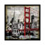 Repères San Francisco par Dylan Matthews - Estampe numérique sur toile tendue avec châssis-20891127-73165271-73165272