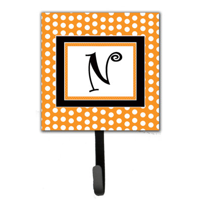 Porte-laisse coussin monogramme et crochet mural