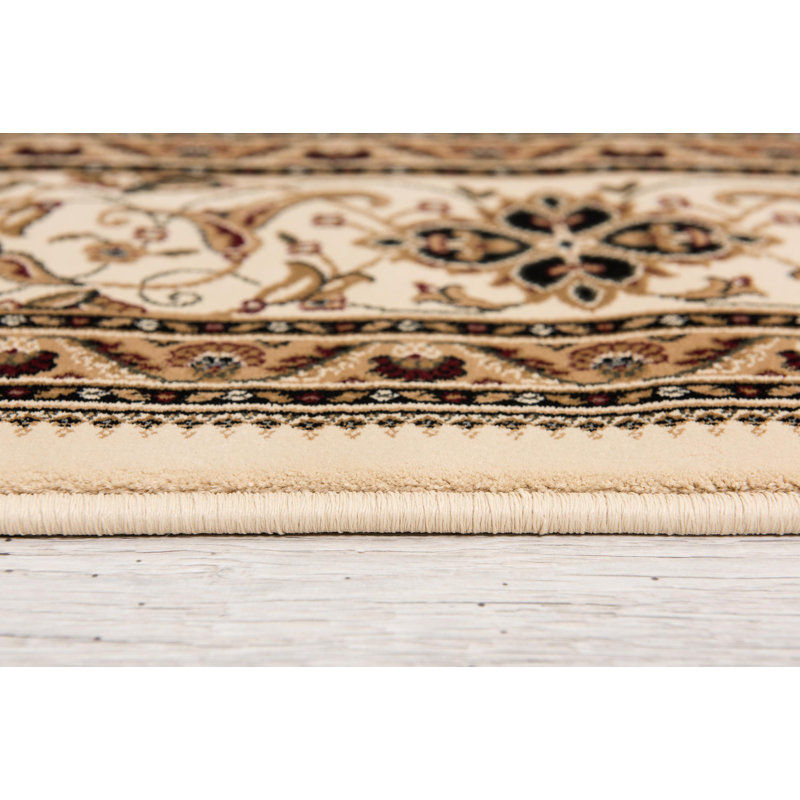 Tapis crème Valerie, Rond 5 pi