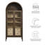 Grande armoire de rangement arquée Nolan-105239779