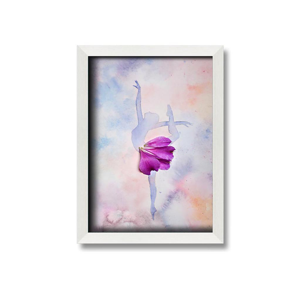 Rosa Ballerina 3 Gerahmter Druck Wandkunst