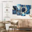 Avery gris et bleu abstrait-106046504