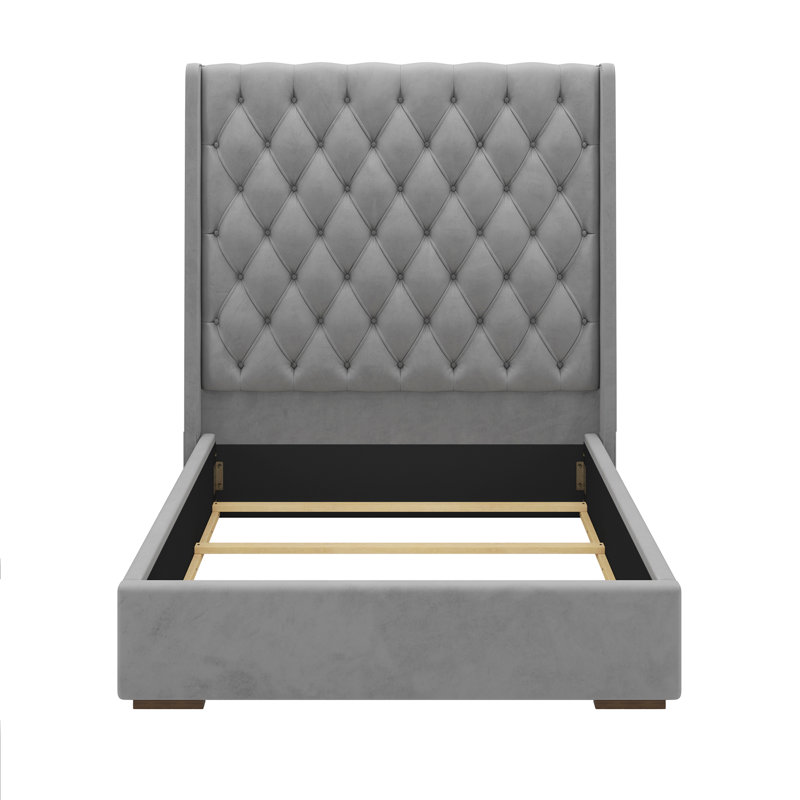 Headboard Upholstered Bed, Queen