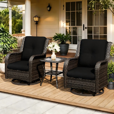 Outdoor 4"Deep Seat Cushion Set With Olefin Fabric (Cushions Only)