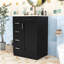 Meuble-lavabo compact de 24 pouces avec lavabo en céramique intégré et 3 tiroirs à fermeture en douceur-130183125