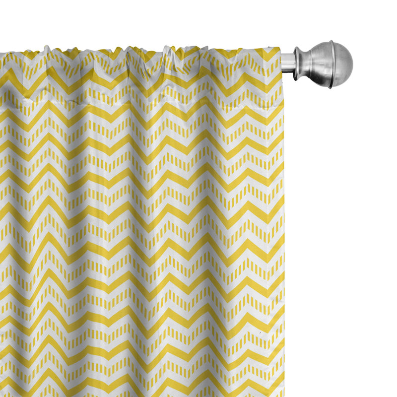 Semi-Sheer Rod Pocket Sliding Panel, 28" x 84", Yellow