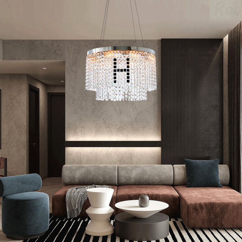 Lustre en cristal de style moderne
