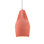 Radiance - luminaire suspendu 1 lumière Tall Crease - rosé brillant - noir mat - DEL dédiée - cordon blanc
