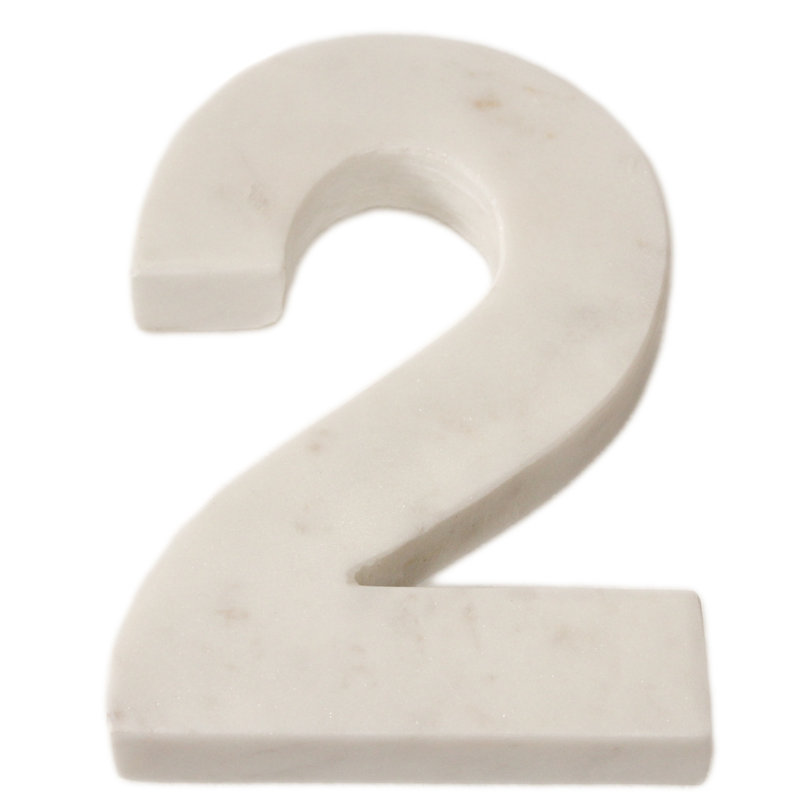Bloc de lettre marbre helvetica Rania, 2