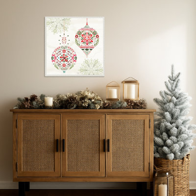 Festive Season VI by Dina June Framed Canvas Wall Art Print