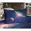 Drap-housse et coussin décoratif Ambesonne Galaxy, bleu marine, rose-106792376