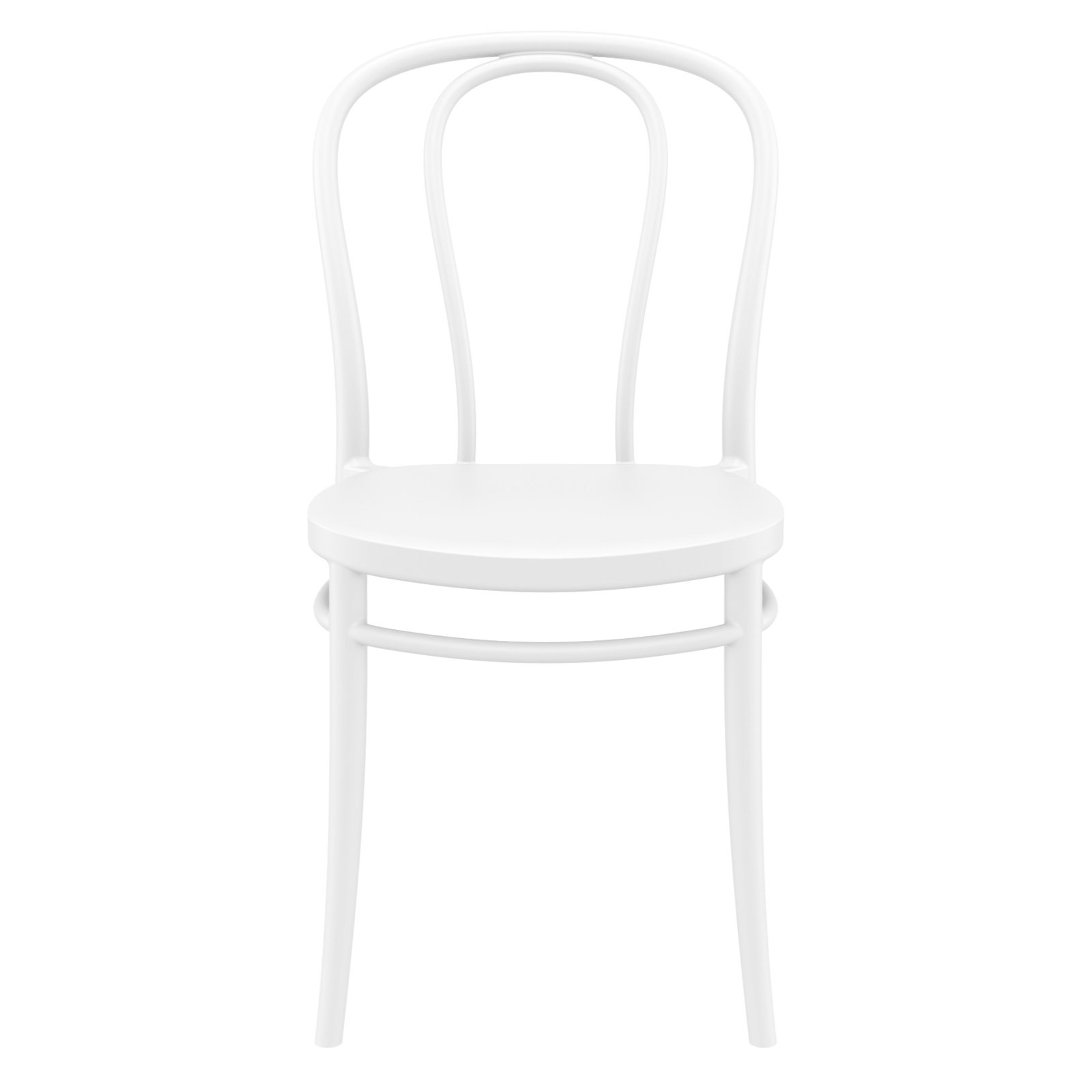 Farrah Stackable Patio Side Chair, White