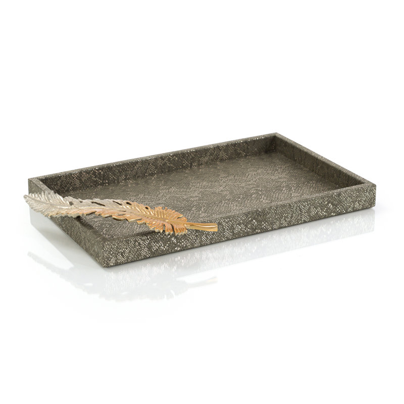 Feathered Vegan Snakeskin Tray
