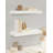 Havlock Modern Floating Shelves Set Of 2, Functional Wall Shelves For Bathroom And Kitchen Storage And Display