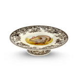 Spode Woodland Turkey Footed Cake Plate 10.5" Turkey