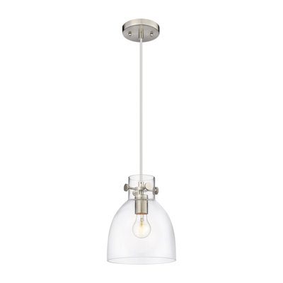 Luminaire suspendu à cordon 1 lumière 8 "Newton Bell