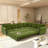 118" Oversize Convertible Sleeper Sofa With Nailhead Trim, Upholstered Sofa Couch With Pull-Out Bed-60051019