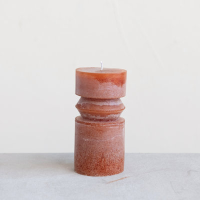 Unscented Totem Pillar Candle