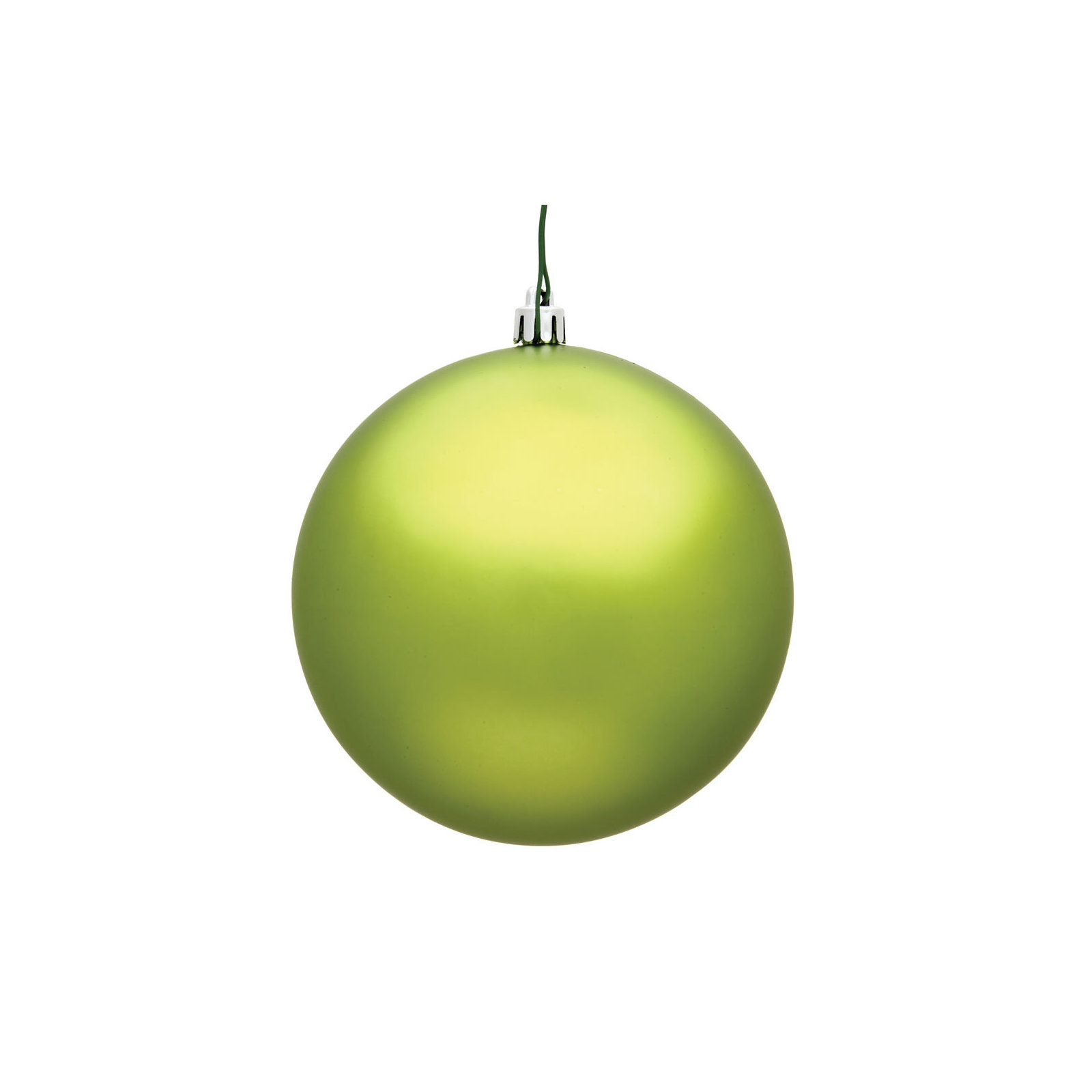 Holiday Décor Ball Ornament, Lime Matte, 3" H x 3" W x 3" D