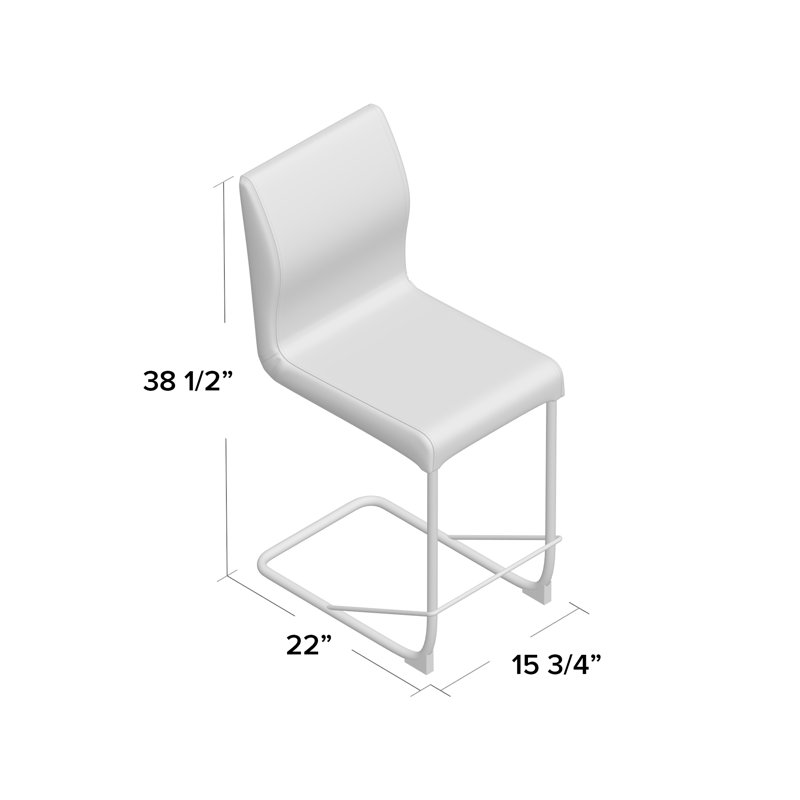 Balwinder 24.25" Counter Stool, Black