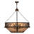 Rustic Lodge 8 - Light Dark Burnished/Antique Copper Kitchen Island Pendant