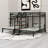 Triple Bunk Bed Frame With Storage Shelves Staircase-1105126588