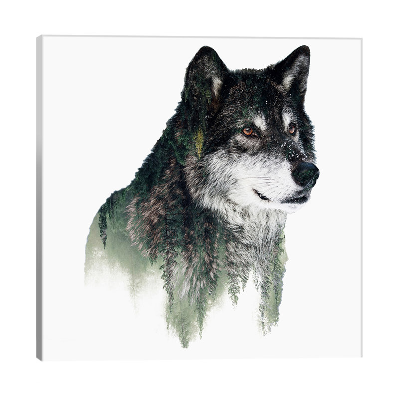 Wolf I by Riza Peker - Wrapped Canvas Print, 93.98 cm H x 93.98 cm W x 1.91 cm D