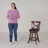 Aislinn Swivel Upholstered Counter Stool with Solid Wood Frame-167070530
