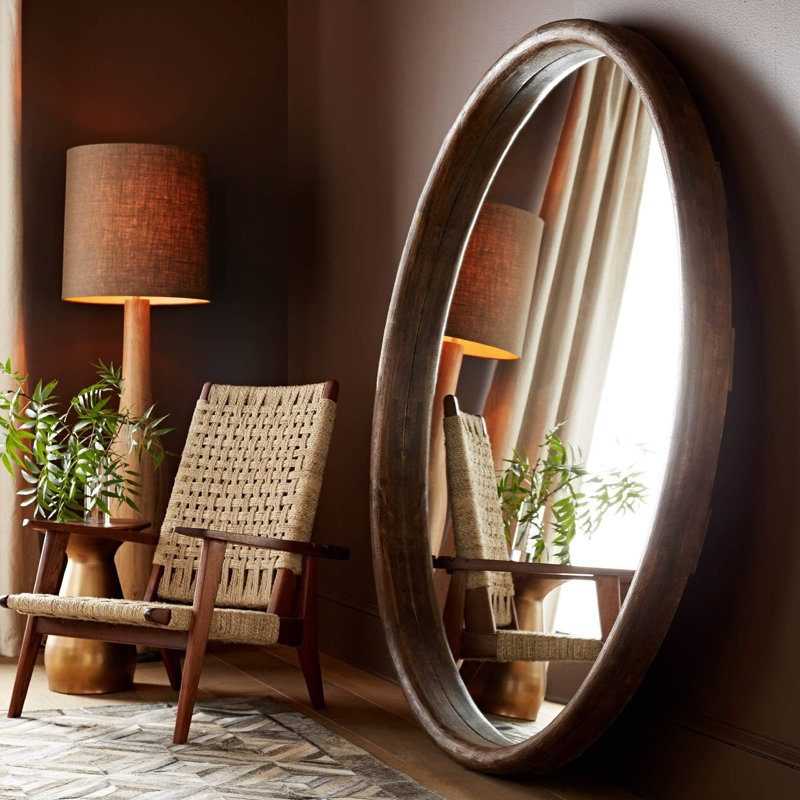 Lesley Large Mirror, White Wash