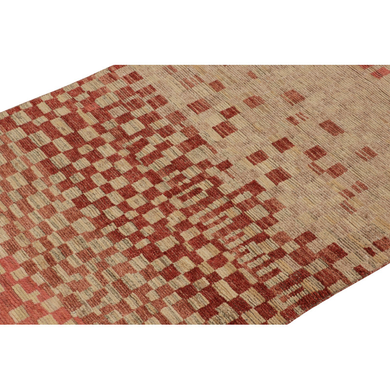Moroccan Hand Knotted Area Rug, Rectangle 9' x 12'