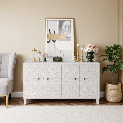 Armoire de rangement à 4 portes Accent