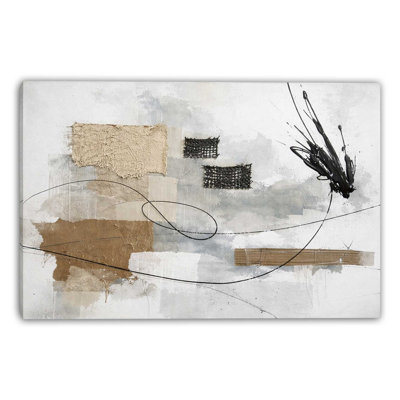 Textured Interval Wrapped Canvas Wall Art