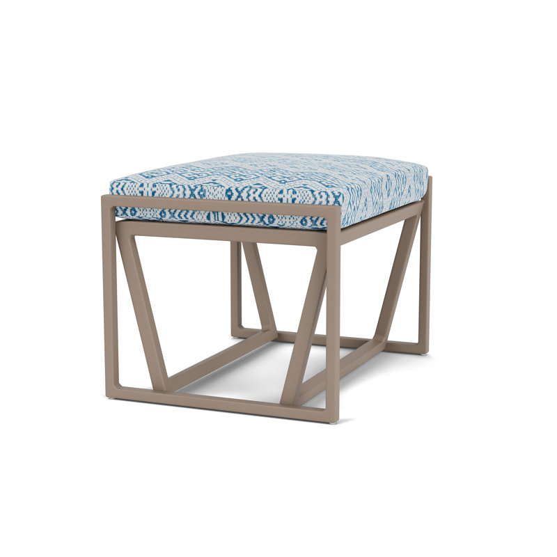 Summit Outdoor Ottoman, French Beige, Aman Capri
