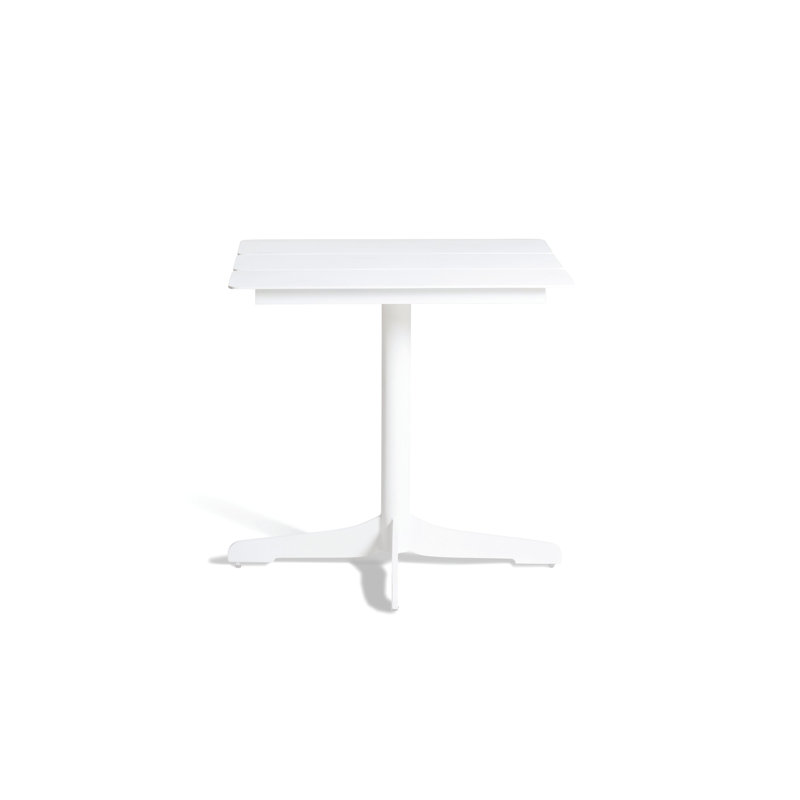 Table carrée Ceru, l 27,5 po x L 27,5 po x H 29,5 po, Blanc, Blanc
