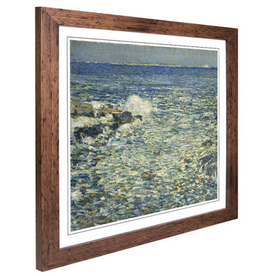 Surf, Isles of Shoals by Childe Hassam - Framed Print