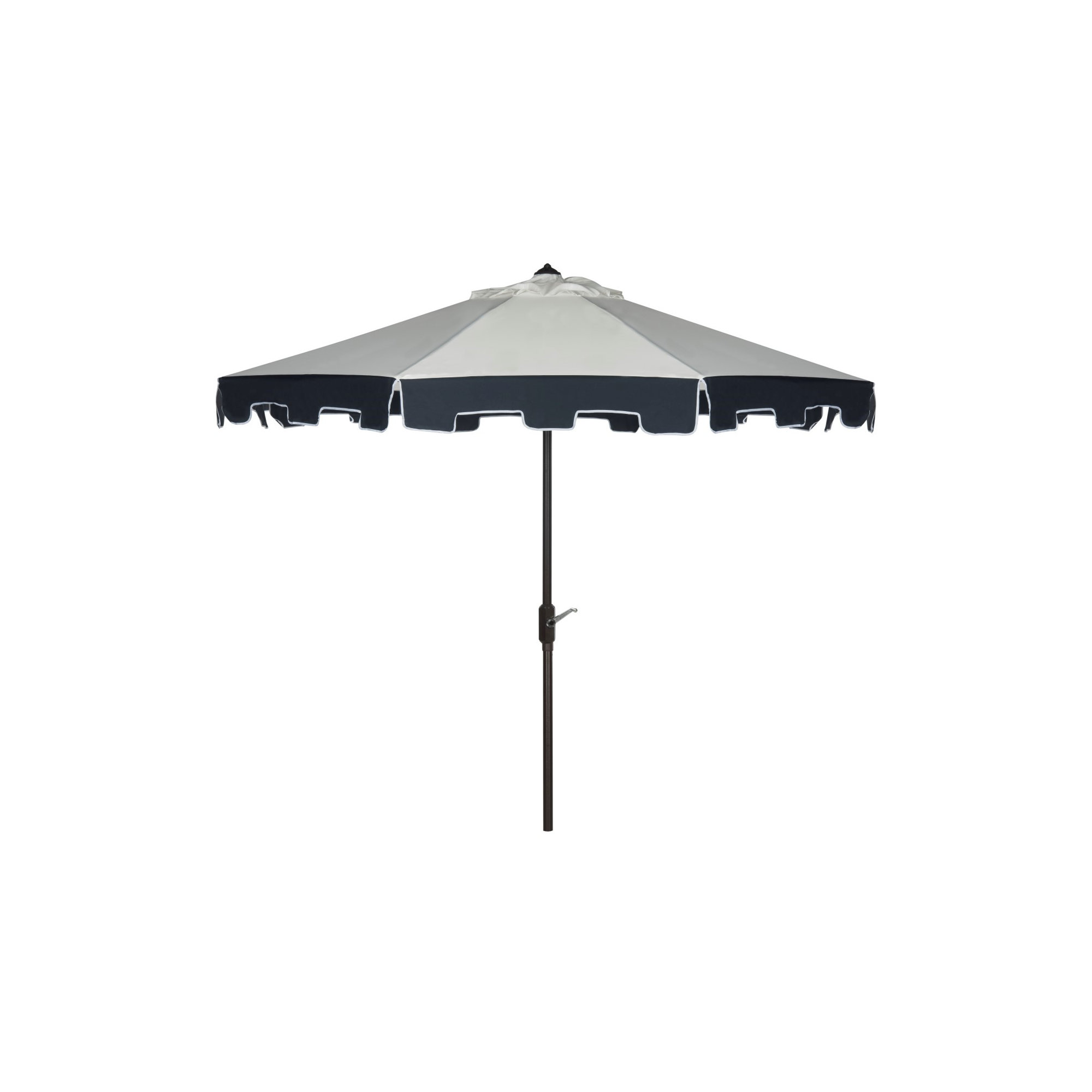 Lizarraga 9' Market Umbrella, Beige/Navy