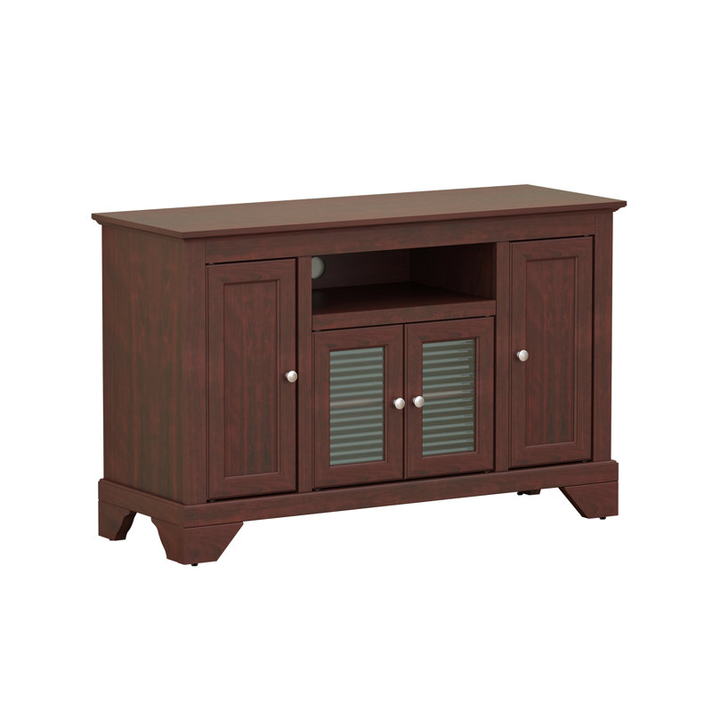 Meuble télé 48 po, console multimédia avec rangement, centre de divertissement pour téléviseur de 85 po